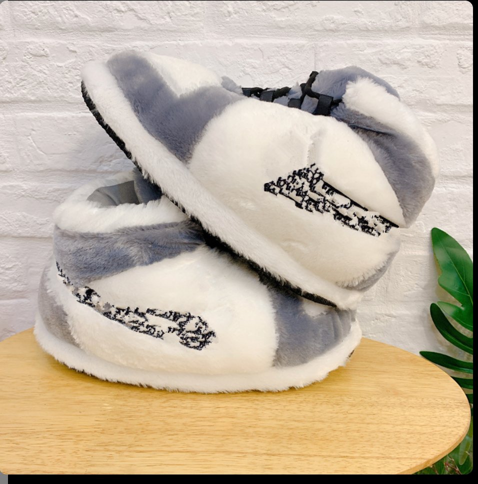 Sneaker Slippers - Gray - The Truth Graphics